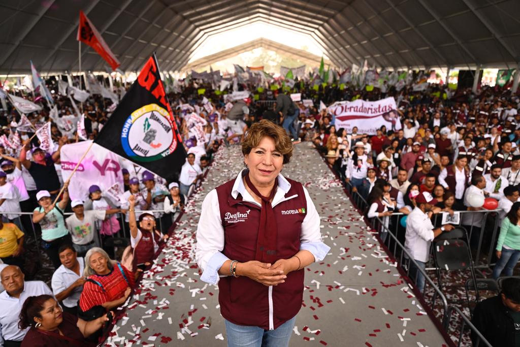 Delfina Gómez gana 36 de 45 distritos del Estado de México 